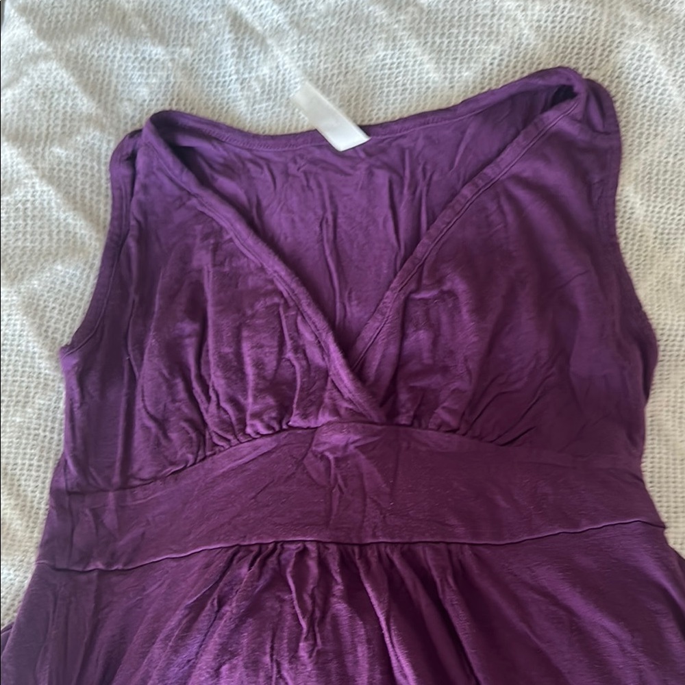 Purple Sleeveless Dress